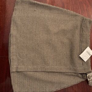 Brandy Melville Houndstooth Print Mini Skirt with Belt Closure